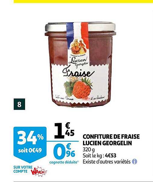 confiture de fraise lucien georgelin