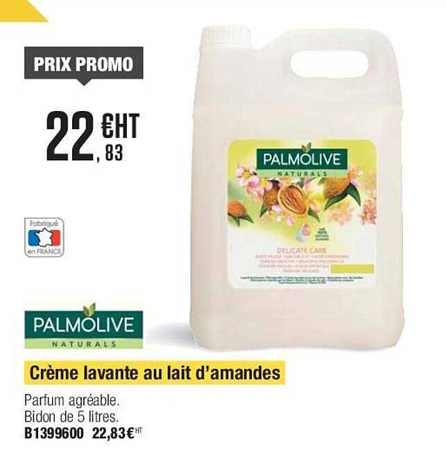 crème lavante au lait d'amandes palmolive