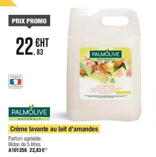 crème lavante au lait d'amandes palmolive