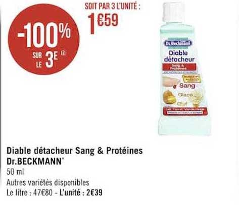 diable détacheur sang & protéines dr. beckmann