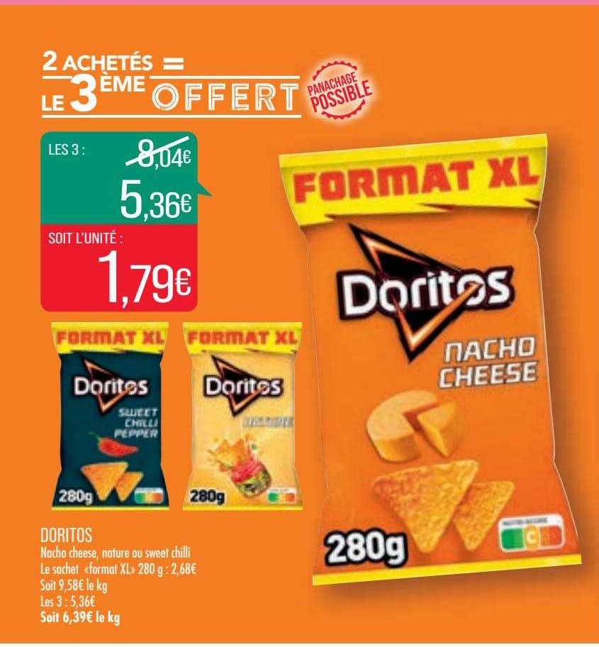 doritos 2 achetes le 3ème offert