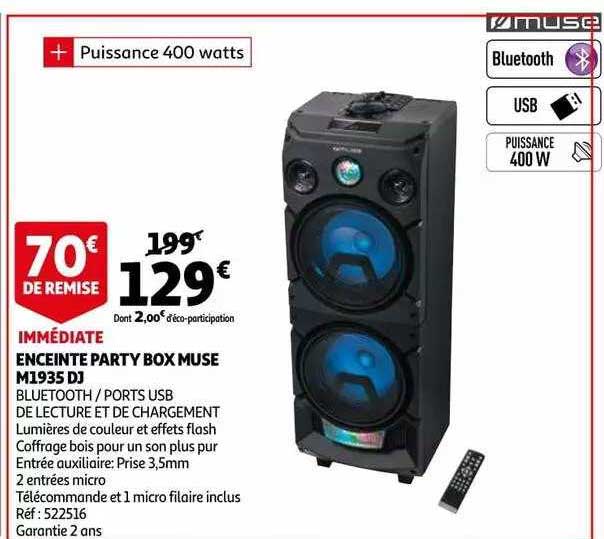 Enceinte Party Box Muse M1935 Dj