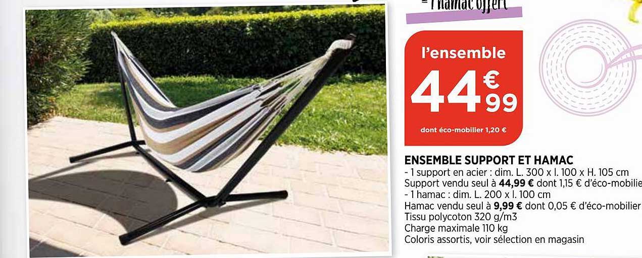 Ensemble Support Et Hamac