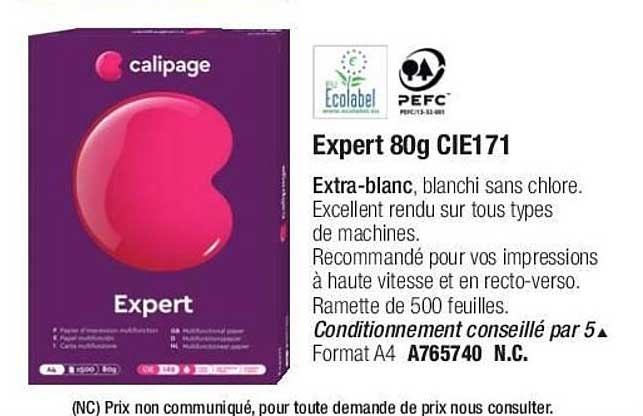 expert 80g coe171 ecolabel