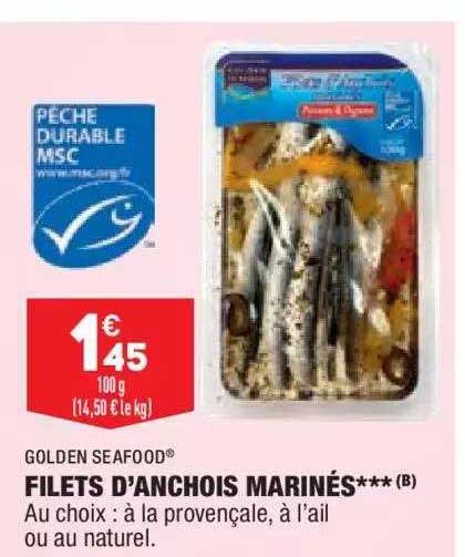 filets d'anchois marinés*** golden seafood