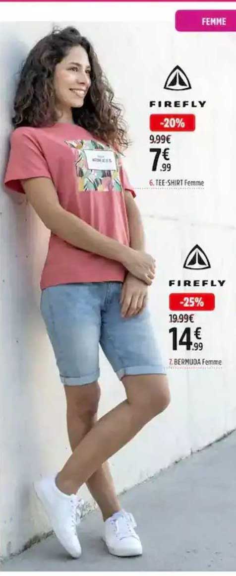 firefly tee-shirt femme ou bermuda femme