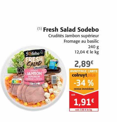 fresh salad sodebo