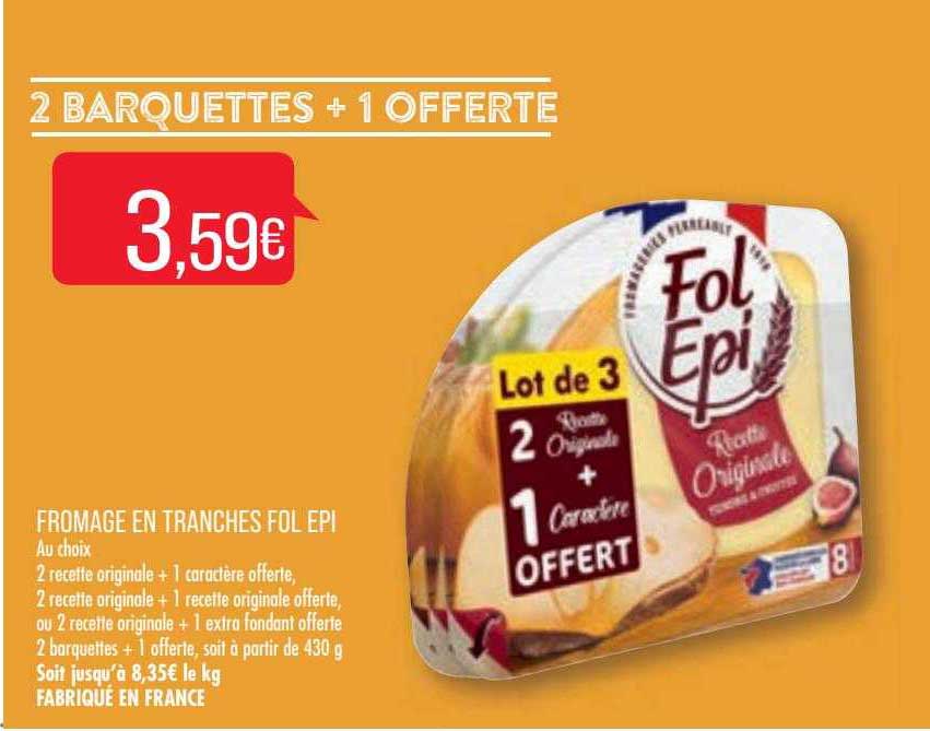 fromage en tranches fol epi