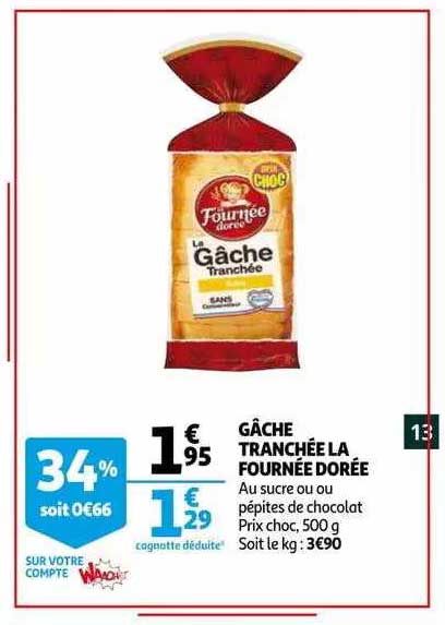 gâche tranchée la fournée dorée