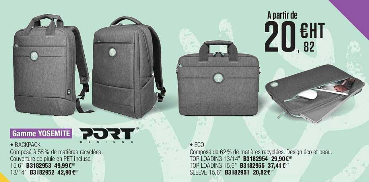 Gamme Yosemite Port Designs