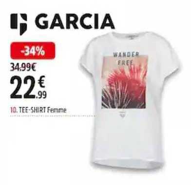 garcia tee-shirt femme