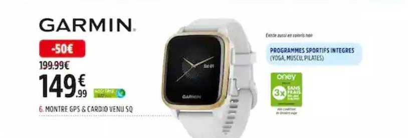 garmin montre gps & cardio venu sq