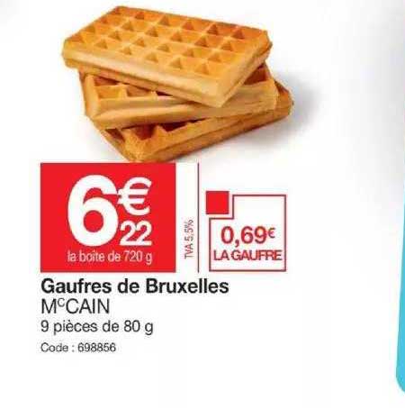 gaufres de bruxelles mccain