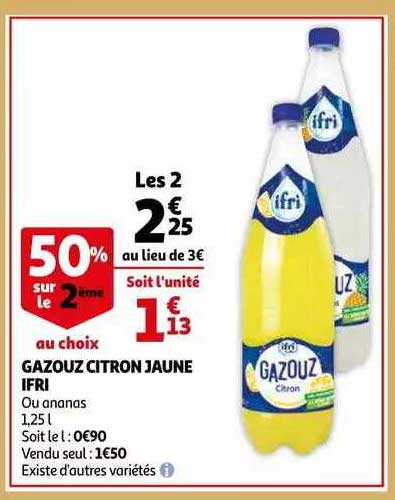 Gazouz Citron Jaune Ifri
