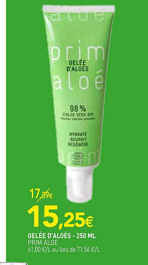 gelée d'aloés prim aloé - 250 ml