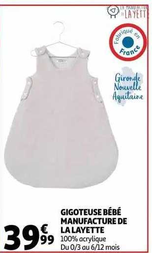 gigoteuse bébé manufacture de la layette
