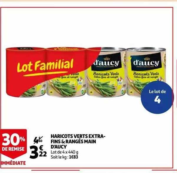 Haricots Verts Extra-fins & Rangés Main D'aucy