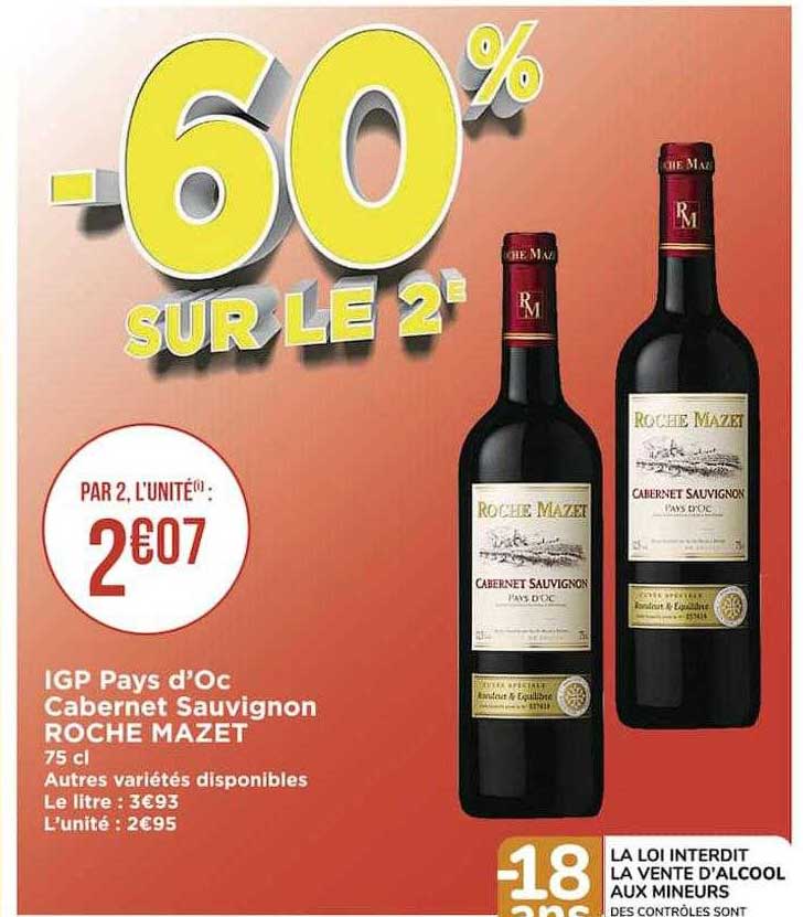 igp pays d'oc cabernet sauvignon roche mazet