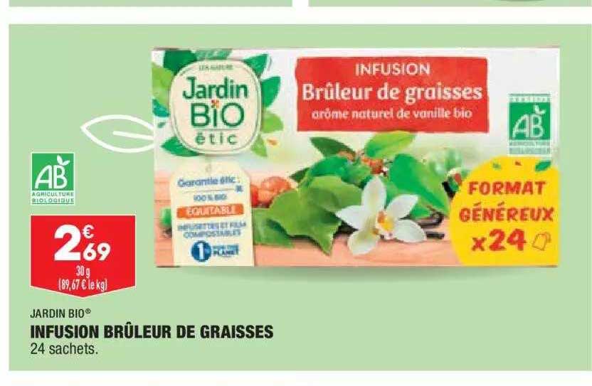 infusion brûleur de graisses jardin bio