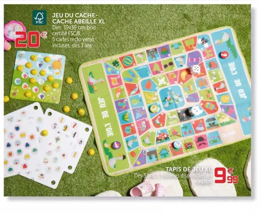 jeu du cache-cache abielle xl tapis de jeu xl