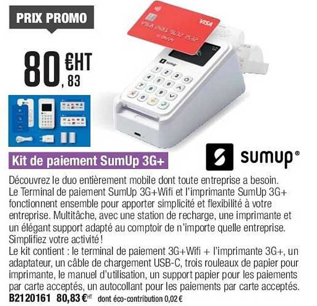 Kit De Paiement Sumup 3g+