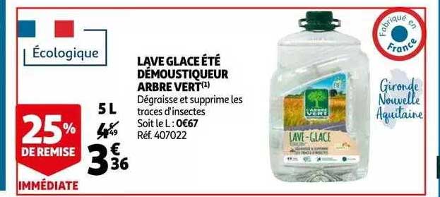 lave glace été démoustiqueur arbre vert