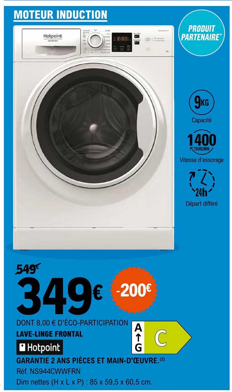 Lave-linge Frontal Hotpoint