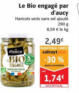 le bio engagé par d'aucy