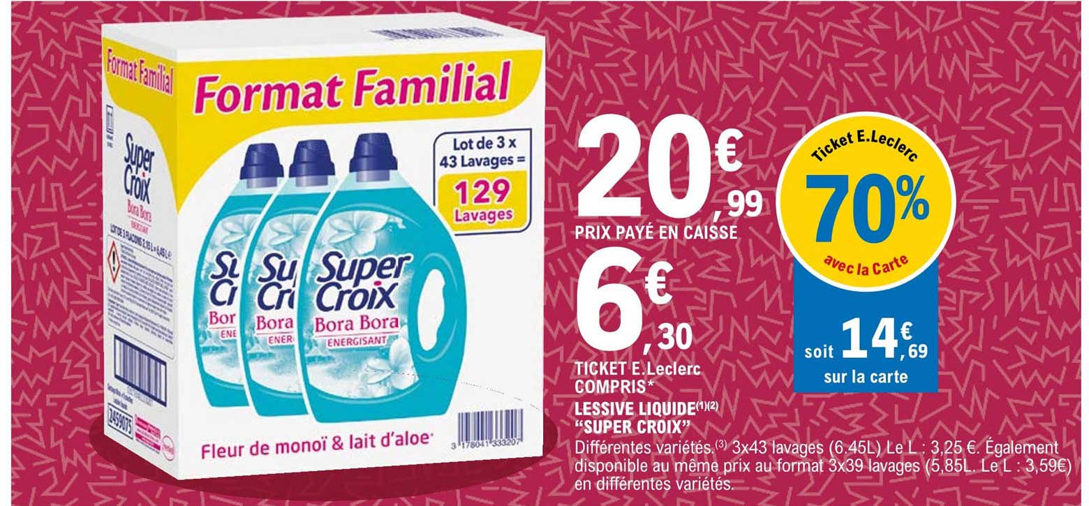 Lessive Liquide "super Croix"