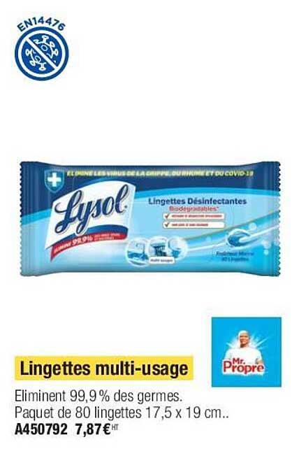 lingettes multi-usage mr. propre