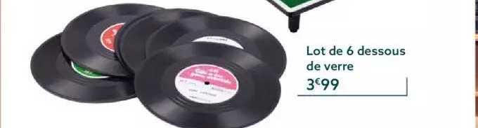 Lot De 6 Dessous De Verre