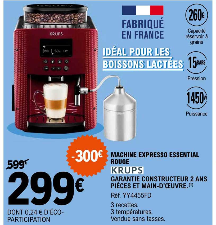 Machine Expresso Essential Rouge Krups