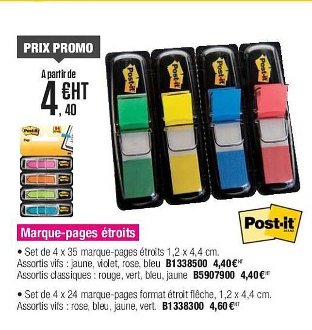 marque-pages étroits post-it