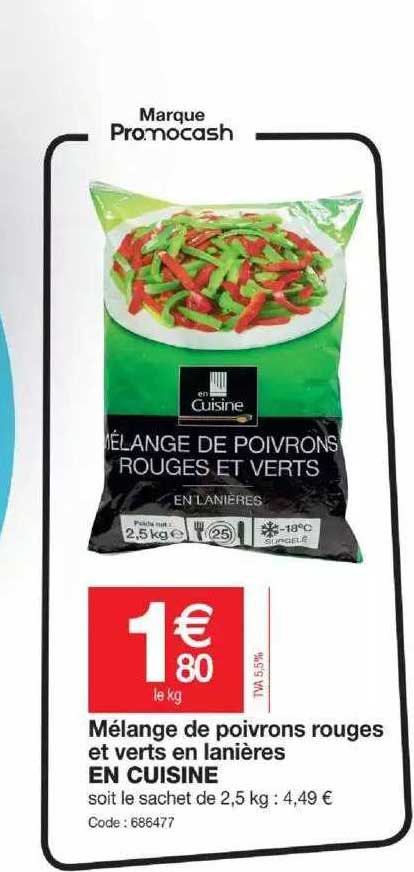 Mélange De Poivrons Rouges Et Verts En Lanières En Cuisne