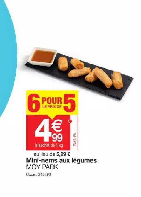 mini-nems aux légumes moy park
