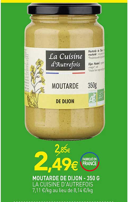 moutarde de dijon la cuisine d'autrefois - 350 g