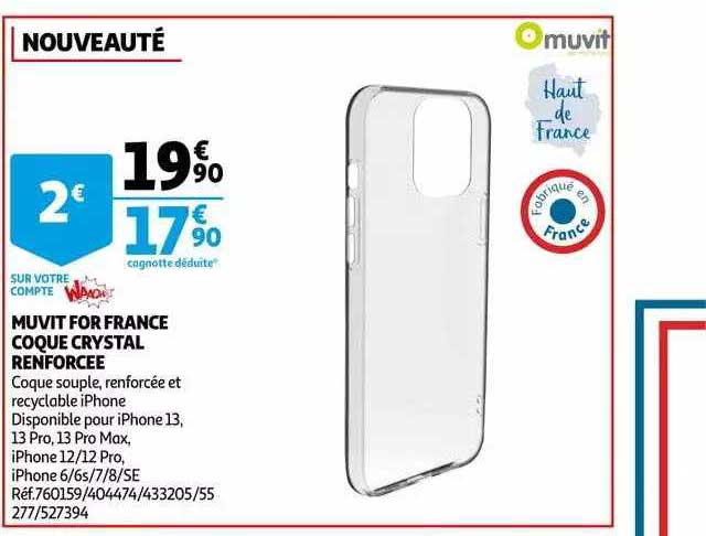 muvit for france coque crystal renforcée muvit