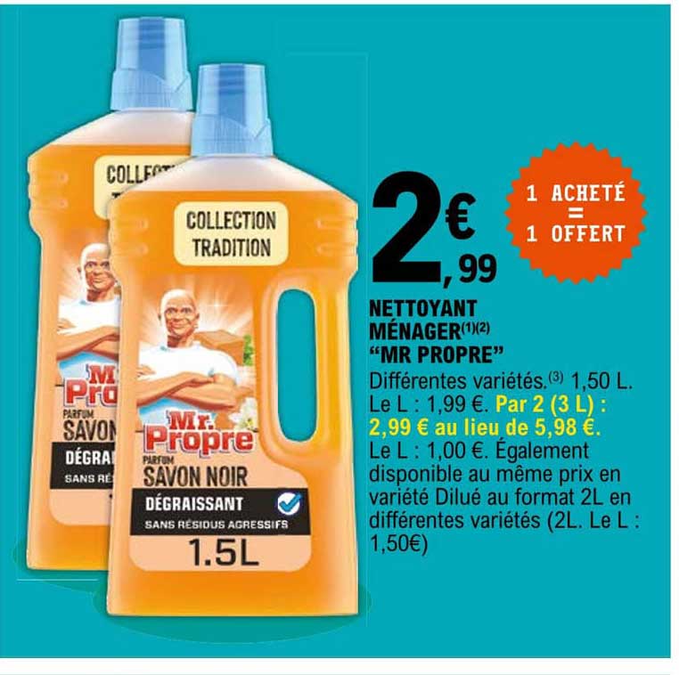 nettoyant ménager "mr propre"