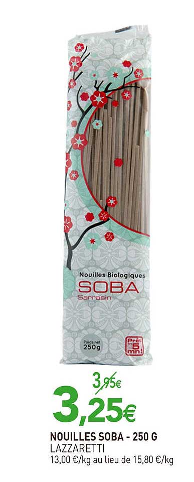 nouilles soba lazzaretti - 250 g