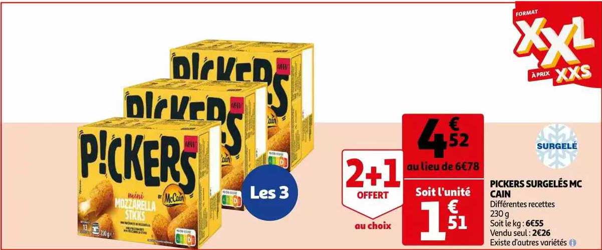 p!ckers surgelés mc cain