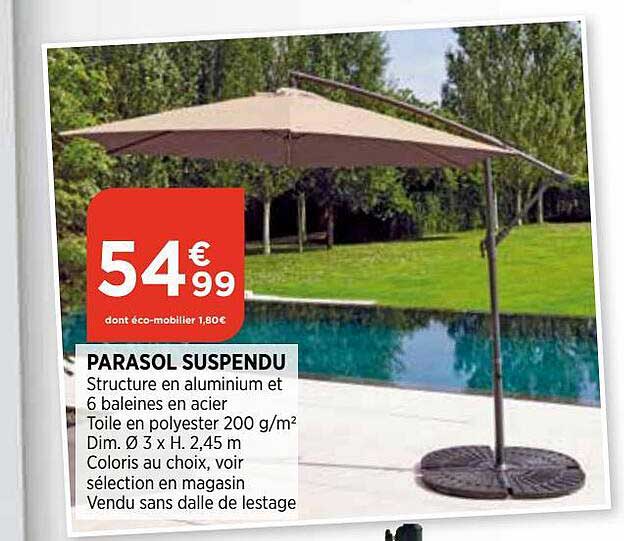 Parasol Suspendu