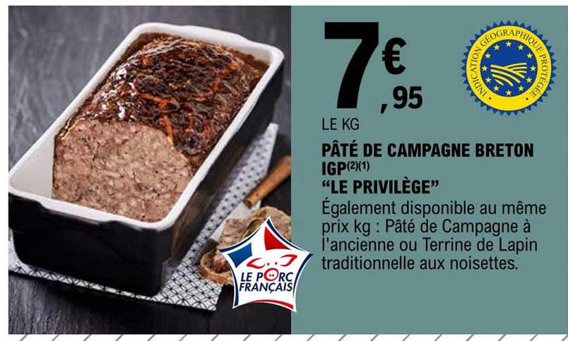 pâté de campagne breton igp "le privilège"