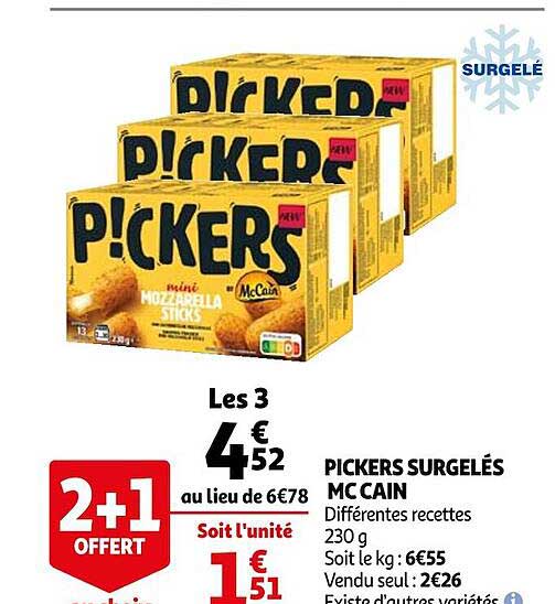 pickers surgelés mc cain
