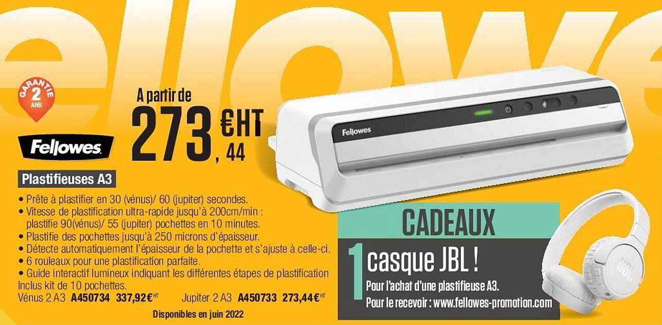 plastifieuses a3 fellowes
