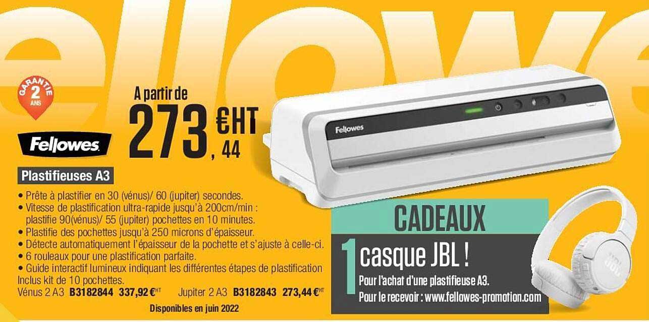 plastifieuses a3 fellowes