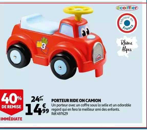 Porteur Ride On Camion écoiffier