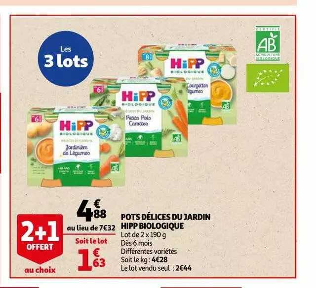 pots délices du jardin hipp biologique
