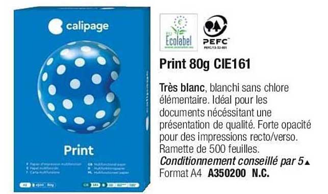print 80g cie161 ecolabel
