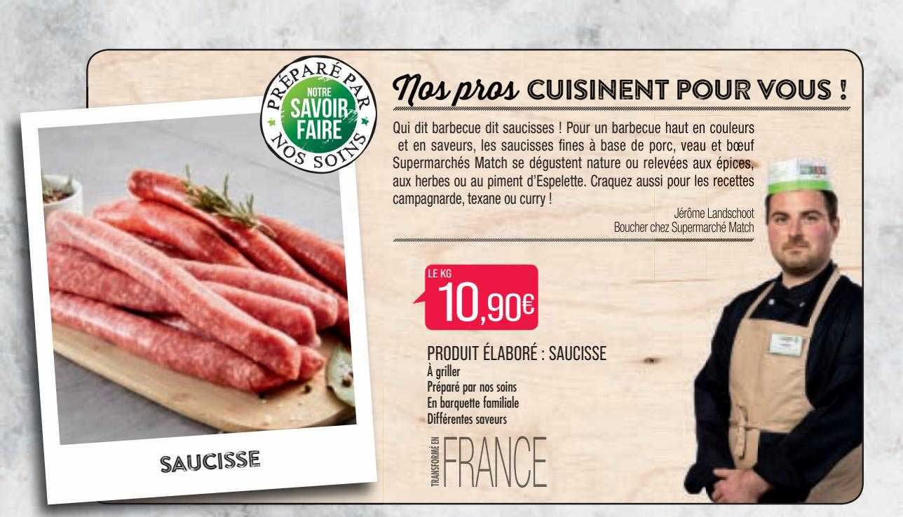 produit élaboré saucisse