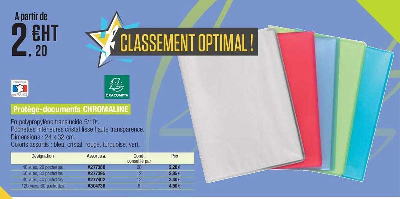 protège-documents chromaline exacompta
